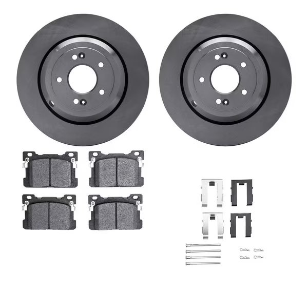 6312-10002, Rotors with 3000 Series Ceramic Brake Pads includes Hardware, Dynamic Friction Co, Mfr#: 6312-10002